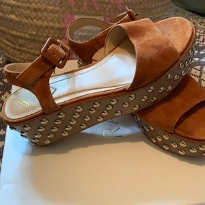 Brian Atwood Brown suede sandals